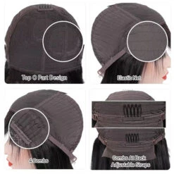 Ombre Blonde Silky Straight 13x4 Lace Front Wigs/Full Machine Made Wig With Brown Bangs 13 Ombre Blonde Silky Straight 13x4 Lace Front Wigs/Full Machine Made Wig With Brown Bangs -Ethereal Hair Shop 1.4 8a9a52bb bfd4 445f 9130 746b1ee406dd