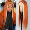 Ginger Wig With Blonde Highlights Colored Lace Front Wigs Straight Ombre Human Hair Wigs 2 Ginger Wig With Blonde Highlights Colored Lace Front Wigs Straight Ombre Human Hair Wigs -Ethereal Hair Shop 1142