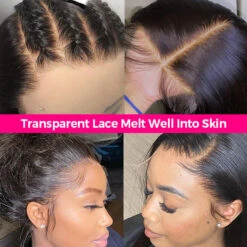 Straight 13*4 HD Lace Human Hair Wigs Transparent Glueless Lace Front Wig With Pre Plucked 14 Straight 13*4 HD Lace Human Hair Wigs Transparent Glueless Lace Front Wig With Pre Plucked -Ethereal Hair Shop 1225