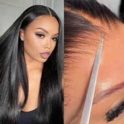 13x6 Full HD Lace Frontal Wig Straight Glueless Wig Human Hair Pre Plucked & Bleached Ready To Go 26 13x6 Full HD Lace Frontal Wig Straight Glueless Wig Human Hair Pre Plucked & Bleached Ready To Go -Ethereal Hair Shop 13x6hdlacewig 2e12e331 3bdd 42bb 8050 98c37cad1c81