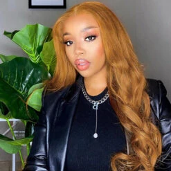 Glueless Ready & Go Wig Body Wave 8*5 Pre Cut HD Lace Closure Wigs #30 Chestnut Brown Color -Ethereal Hair Shop 1473