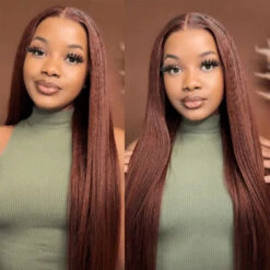 Reddish Brown 5x5/13x4 HD Lace Wig #33 Auburn Colored Deep Wave Lace Front Human Hair Wigs For Women 19 Reddish Brown 5x5/13x4 HD Lace Wig #33 Auburn Colored Deep Wave Lace Front Human Hair Wigs For Women -Ethereal Hair Shop 1556 08c7a4f3 3fd4 4d7f 8d91 082dca5efa07