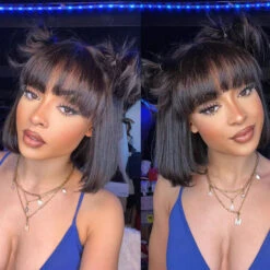 Curly Short Bob Wig With Bangs None Lace Full Machinemade Human Hair Wigs Glueless Beginner Friendly 20 Curly Short Bob Wig With Bangs None Lace Full Machinemade Human Hair Wigs Glueless Beginner Friendly -Ethereal Hair Shop 1628280404929925120TyLV1DD3889haQhv 720x c08cabf7 43e7 4b2f a42d 2574b2f83c74