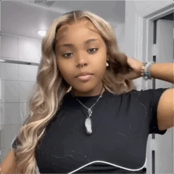 Exclusive Original Blonde Highlight Lace Front Human Hair Wigs #P18/613 Blonde Hair With Highlights For Sale 18 Exclusive Original Blonde Highlight Lace Front Human Hair Wigs #P18/613 Blonde Hair With Highlights For Sale -Ethereal Hair Shop 18 613 ash blonde highlight lace wigs 1