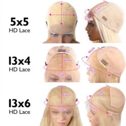 613 Blonde Curtain Bangs Body Wave Wig Pre Plucked Glueless HD Lace Human Hair Wigs 11 613 Blonde Curtain Bangs Body Wave Wig Pre Plucked Glueless HD Lace Human Hair Wigs -Ethereal Hair Shop 1977