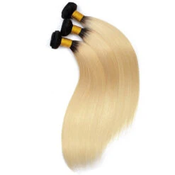 T1b/613 Ombre Blonde Brazilian Virgin Straight Hair 3 Bundles Unprocessed 100% Humanm Hiar Weave Extensions -Ethereal Hair Shop 1b613ombrehairbundlewsbrazilianstraighthair3bundles