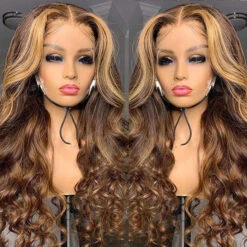 4/27 Honey Blonde Highlight Body Wave HD Lace Front Human Hair Wigs Free Part 13 4/27 Honey Blonde Highlight Body Wave HD Lace Front Human Hair Wigs Free Part -Ethereal Hair Shop 249 afa5c985 d070 49de 817a c6fc1975b7bd