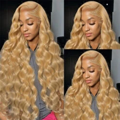 Body Wave #27 Colored HD Lace Human Hair Wigs For Women Honey Blonde 13*4 13*6 Lace Frontal Wigs 15 Body Wave #27 Colored HD Lace Human Hair Wigs For Women Honey Blonde 13*4 13*6 Lace Frontal Wigs -Ethereal Hair Shop 27 blonde lace wig 6