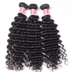 Peruvian Deep Wave 4 Bundles With 13x4 Lace Frontal 10A Virgin Human Hair Bundles With Frontal Deal -Ethereal Hair Shop 2deepwave 2