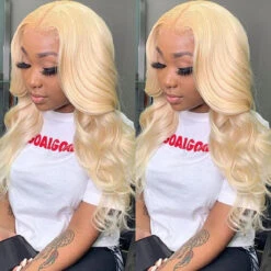 613 Lace Frontal Wig Body Wave Blonde Human Hair Wigs 13x4 13x6 HD Transparent Lace Wigs 13 613 Lace Frontal Wig Body Wave Blonde Human Hair Wigs 13x4 13x6 HD Transparent Lace Wigs -Ethereal Hair Shop 309