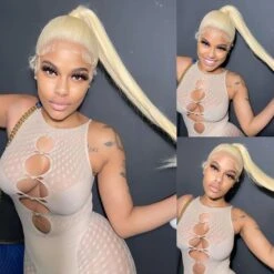 613 Blonde 360 HD Lace Front Human Hair Wigs Pre Plucked Straight Human Hair -Ethereal Hair Shop 360 613 wig 1