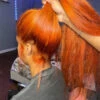 Ginger Orange Colored Invisible-Pull String 360 Lace Frontal Wigs Glueless HD Lace Human Hair Wigs 1 Ginger Orange Colored Invisible-Pull String 360 Lace Frontal Wigs Glueless HD Lace Human Hair Wigs -Ethereal Hair Shop 360 ginger lace wigs 3