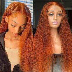 Ginger Curly Wig 13x4 HD Lace Front Wigs Colored Human Hair Lace Front Wigs With Pre Plucked 15 Ginger Curly Wig 13x4 HD Lace Front Wigs Colored Human Hair Lace Front Wigs With Pre Plucked -Ethereal Hair Shop 373