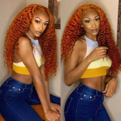 Orange Ginger 13X6 Full Lace Front Human Hair Wigs With Baby Hair Lace Wigs For Women -Ethereal Hair Shop 399 78bea7be 55c8 4c23 8763 69eaaf7350fc