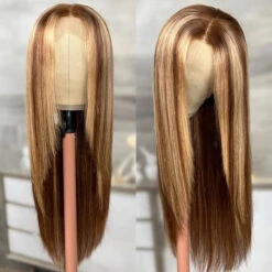 Hermosa Layered Cut 4/27 Highlight 13x4 Transparent Lace Wigs Straight Human Hair Wigs 14 Hermosa Layered Cut 4/27 Highlight 13x4 Transparent Lace Wigs Straight Human Hair Wigs -Ethereal Hair Shop 4 27 highlight Layered Cut lace wigs 9