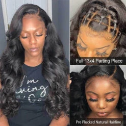 Skin Melt HD Lace Wigs Body Wave 13*4 Lace Front Wigs Human Hair Real Transparent Lace -Ethereal Hair Shop 452