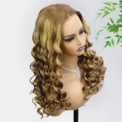 P4/27 Color Highlight Retro Glam Waves Wig 8x5 Lace Wear Go Glueless Wig Pre Plucked Natural Hairline 12 P4/27 Color Highlight Retro Glam Waves Wig 8x5 Lace Wear Go Glueless Wig Pre Plucked Natural Hairline -Ethereal Hair Shop 4 27 Retro Glam Waves 2