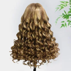 P4/27 Color Highlight Retro Glam Waves Wig 8x5 Lace Wear Go Glueless Wig Pre Plucked Natural Hairline 13 P4/27 Color Highlight Retro Glam Waves Wig 8x5 Lace Wear Go Glueless Wig Pre Plucked Natural Hairline -Ethereal Hair Shop 4 27 Retro Glam Waves 5