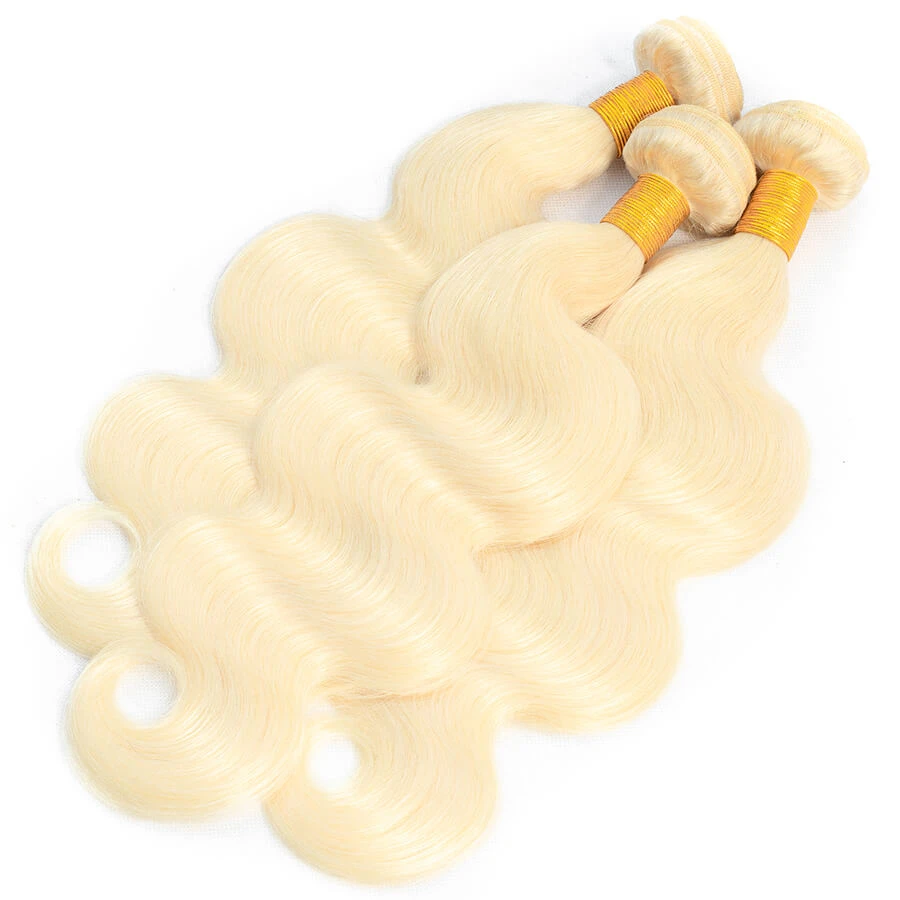 613 Blonde Virgin Hair Body Wave 3 Bundles 100% Unprocessed Human Hair Weave 5 613 Blonde Virgin Hair Body Wave 3 Bundles 100% Unprocessed Human Hair Weave - Image 3
