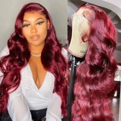 13x6 HD Lace Front Wig Human Hair Wigs 99J Burgundy Pre-Plucked Remy Human Hair Deep Part Wigs 21 13x6 HD Lace Front Wig Human Hair Wigs 99J Burgundy Pre-Plucked Remy Human Hair Deep Part Wigs -Ethereal Hair Shop 540 a56daca9 25f3 4358 ab16 ee2342cc6491