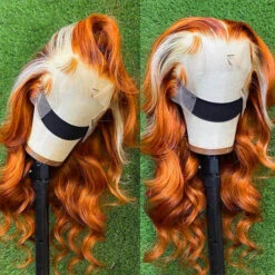 Ginger Wig With Blonde Highlights Colored Lace Front Wigs Body Wave Ombre Human Hair Wigs -Ethereal Hair Shop 588 700x 82160e24 a54c 486f bdf7 6eb4030a0d41