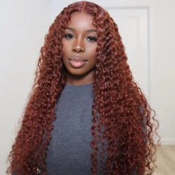 #33 Auburn Color Deep Wave 13x4/4x4 HD Lace Front Human Hair Wigs For Women High Quality Wigs -Ethereal Hair Shop 600x600 2 1 cfcd83e0 a392 4d16 99c8 3a6611d1ae67