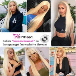Color #613 Brazilian Straight Virgin Hair 3 Bundles 100% Unprocessed Human Hair Weave 15 Color #613 Brazilian Straight Virgin Hair 3 Bundles 100% Unprocessed Human Hair Weave -Ethereal Hair Shop 613blondhairstraighthiarcustomershow