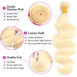 613 Blonde Virgin Hair Body Wave 3 Bundles 100% Unprocessed Human Hair Weave 12 613 Blonde Virgin Hair Body Wave 3 Bundles 100% Unprocessed Human Hair Weave -Ethereal Hair Shop 6 42b3d4c7 6e13 421b ad8d ee1facb27671