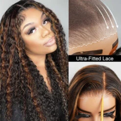 Balayage Highlight Put On Go® Glueless Wig Pre Cut 8*5 HD Lace Closure Wigs Human Hair 220% Density 20 Balayage Highlight Put On Go® Glueless Wig Pre Cut 8*5 HD Lace Closure Wigs Human Hair 220% Density -Ethereal Hair Shop 700 1 30 highlight ready go wig 1