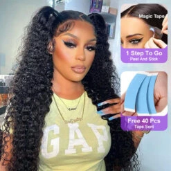 HD Lace Wigs Realistic 13*4 Lace Front Wigs Human Hair Deep Wave Skinlike HD Lace Wig With Invisible Bleached Knots Pre Plucked Hairline -Ethereal Hair Shop 700 13 6 deep wave lace wig 13