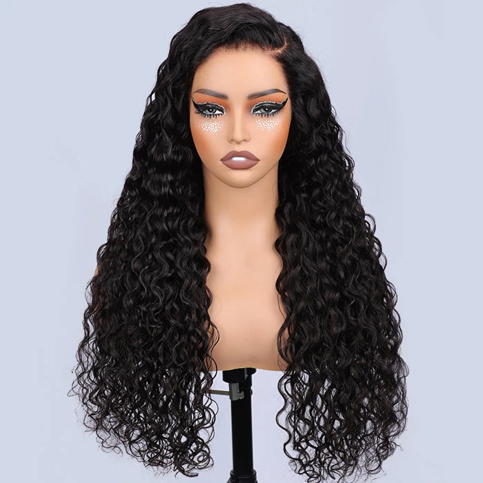 13x6 Full Lace Frontal Water Wave Wig Pre Bleached Glueless Lace Human Hair Wigs Super Secure 9 13x6 Full Lace Frontal Water Wave Wig Pre Bleached Glueless Lace Human Hair Wigs Super Secure - Image 7