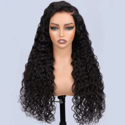 SKINLIKE HD Lace Frontal Wig Water Wave 13x6 Pre-Cut Lace Full Frontal Glueless Wig With Bleached Small Knots -Ethereal Hair Shop 700 13 6 water wave lace wig 3