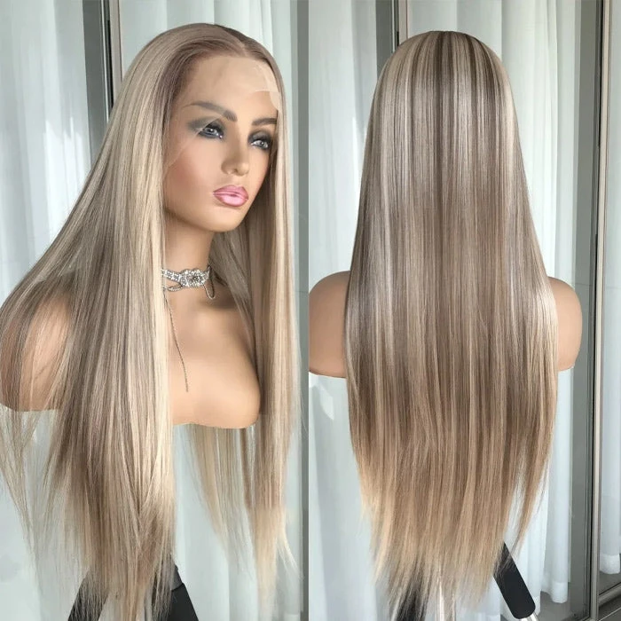 Barbie Blonde Highlight Lace Front Wigs #18/613 HD Transparent 13x4 13x6 Lace Frontal Human Hair Wigs 10 Barbie Blonde Highlight Lace Front Wigs #18/613 HD Transparent 13x4 13x6 Lace Frontal Human Hair Wigs - Image 8