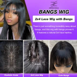 Glueless Human Hair Wigs With Bangs For Black Women Straight 2x4 HD Lace Wigs With Bangs 11 Glueless Human Hair Wigs With Bangs For Black Women Straight 2x4 HD Lace Wigs With Bangs -Ethereal Hair Shop 700 1 2 eafb93b2 6d6e 4d15 8714 ec1edee49009