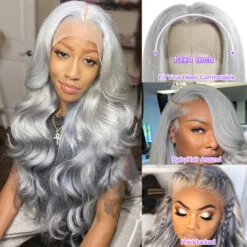 Grey Human Hair Wig 13x4 HD Lace Frontal Wig Colored Human Hair Wigs For Women 20 Grey Human Hair Wig 13x4 HD Lace Frontal Wig Colored Human Hair Wigs For Women -Ethereal Hair Shop 700 1 4d7ebc24 2618 438a 80f2 5350a52dce03