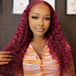 99J Burgundy Wig 13*6 Deep Wave HD Lace Frontal Wigs Pre Plucked Virgin Human Hair Wigs -Ethereal Hair Shop 700 1 6f256c36 fad6 42c4 bfa5 d1c6850bbca0