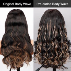 M1B/27 Highlight 13x4 HD Transparent Lace Front Wigs Body Wave Glueless Real To Wear Wig 18 M1B/27 Highlight 13x4 HD Transparent Lace Front Wigs Body Wave Glueless Real To Wear Wig -Ethereal Hair Shop 700 1b 27 highlight 2