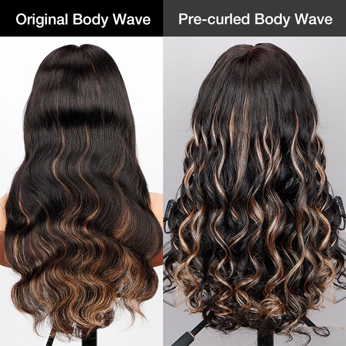 M1B/27 Highlight 13x4 HD Transparent Lace Front Wigs Body Wave Glueless Real To Wear Wig 6 M1B/27 Highlight 13x4 HD Transparent Lace Front Wigs Body Wave Glueless Real To Wear Wig - Image 4