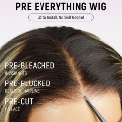 Highlight Color Short Loose Body Wave Pre Cut 8×5 HD Lace Wear Go Glueless Human Hair Wigs 220% Density 22 Highlight Color Short Loose Body Wave Pre Cut 8×5 HD Lace Wear Go Glueless Human Hair Wigs 220% Density -Ethereal Hair Shop 700 1b 27 loose body wave wig 4