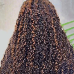 #1B/30 Balayage Highlights 4C Edges Curly Wig 13x6 Full HD Lace Pre Plucked Realistic Hairline Glueless Wig 16 #1B/30 Balayage Highlights 4C Edges Curly Wig 13x6 Full HD Lace Pre Plucked Realistic Hairline Glueless Wig -Ethereal Hair Shop 700 1b 30 4c edges curly lace wig 4