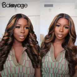 Body Wave 13x6 Transparent Lace Front Human Hair Wigs Pre Plucked Balayage Highlight Wigs With Baby Hair 12 Body Wave 13x6 Transparent Lace Front Human Hair Wigs Pre Plucked Balayage Highlight Wigs With Baby Hair -Ethereal Hair Shop 700 1b 30 Balayage Highlight Wigs 6