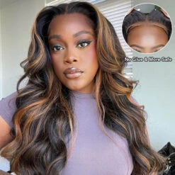 Balayage Highlight P1B/30 Body Wave 5x5 13x4 HD Undetectable Lace Front Wigs 100% Human Hair -Ethereal Hair Shop 700 1b 30 highlight lace wig 12
