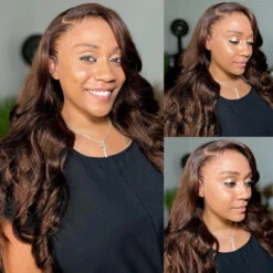#4 Chocolate Brown 13x4 HD Lace Front Wigs Human Hair Wigs For Women Pre Plucked 22 #4 Chocolate Brown 13x4 HD Lace Front Wigs Human Hair Wigs For Women Pre Plucked -Ethereal Hair Shop 700 2 26b08641 cd1b 40ea 9af6 f28d3452c8f2