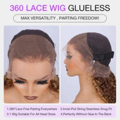 Highlights Pre Plucked 360 Transparent Lace Frontal Wig Straight Deep Wave Human Hair Wigs 31 Highlights Pre Plucked 360 Transparent Lace Frontal Wig Straight Deep Wave Human Hair Wigs -Ethereal Hair Shop 700 360 4 27 highlight deep wave lace wig 2