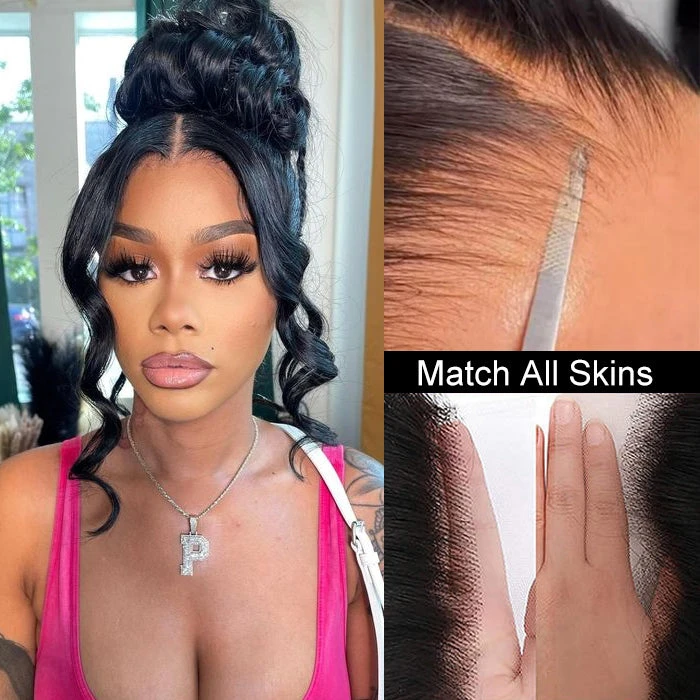 Body Wave Invisi-String Snug Fit 360 HD Lace Frontal Glueless Wig With Bleached Knots Lace Parting Anywhere 9 Body Wave Invisi-String Snug Fit 360 HD Lace Frontal Glueless Wig With Bleached Knots Lace Parting Anywhere - Image 7