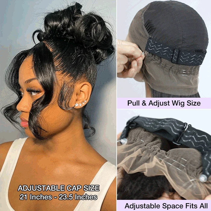 Body Wave Invisi-String Snug Fit 360 HD Lace Frontal Glueless Wig With Bleached Knots Lace Parting Anywhere 5 Body Wave Invisi-String Snug Fit 360 HD Lace Frontal Glueless Wig With Bleached Knots Lace Parting Anywhere - Image 3
