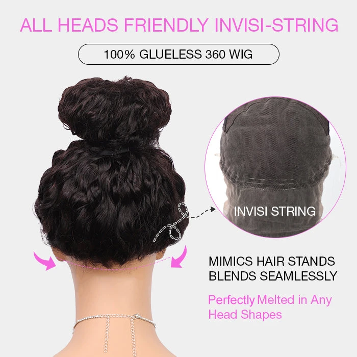 Hermosa Hair Full Lace Part Anywhere Body Wave / Straight / Curly Invisi-String Snug Fit HD Lace Human Hair Wigs 15 Hermosa Hair Full Lace Part Anywhere Body Wave / Straight / Curly Invisi-String Snug Fit HD Lace Human Hair Wigs - Image 13