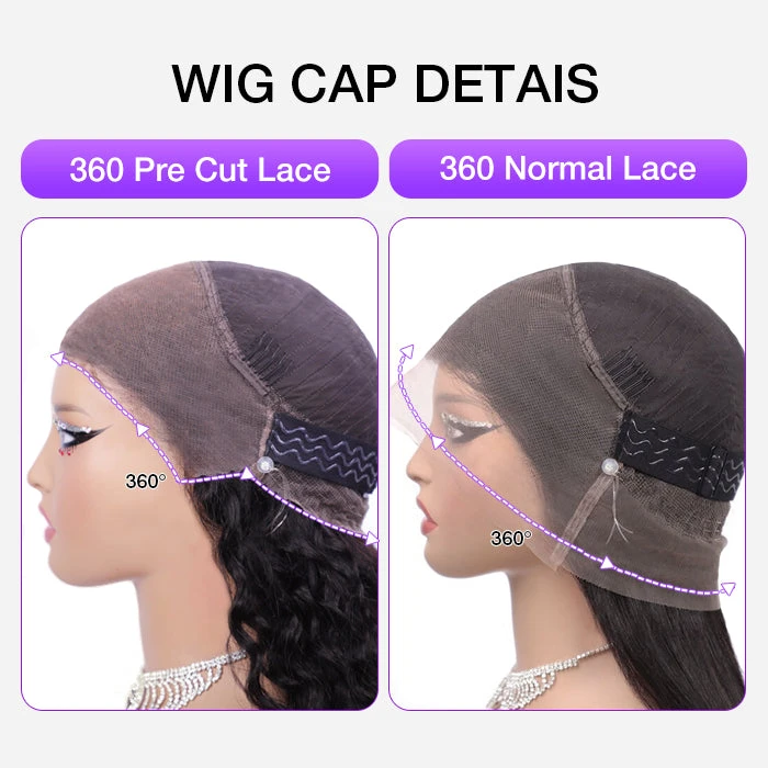 Body Wave Invisi-Pull String Snug Fit 360 HD Lace Frontal Glueless Wig With Pre Bleached Knots 15 Body Wave Invisi-Pull String Snug Fit 360 HD Lace Frontal Glueless Wig With Pre Bleached Knots - Image 13
