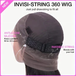 Loose Deep Wave Invisible-String Snug Fit 360 Lace Front Wigs Pre Plucked HD Lace Human Hair Crimped Wigs -Ethereal Hair Shop 700 360 invisible string cap 33 720x 192e57f0 8e79 4cf2 807b eef24c339451