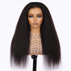 Kinky Straight Human Hair 13x6 Glueless Undetectable HD Lace Front Wigs For Women Pre Bleached And Pre Plucked Hairline 18 Kinky Straight Human Hair 13x6 Glueless Undetectable HD Lace Front Wigs For Women Pre Bleached And Pre Plucked Hairline -Ethereal Hair Shop 700 360 kinky straight invisi string wigi 1 6dddc78a 8df8 4f96 a96f 64bf9581e478